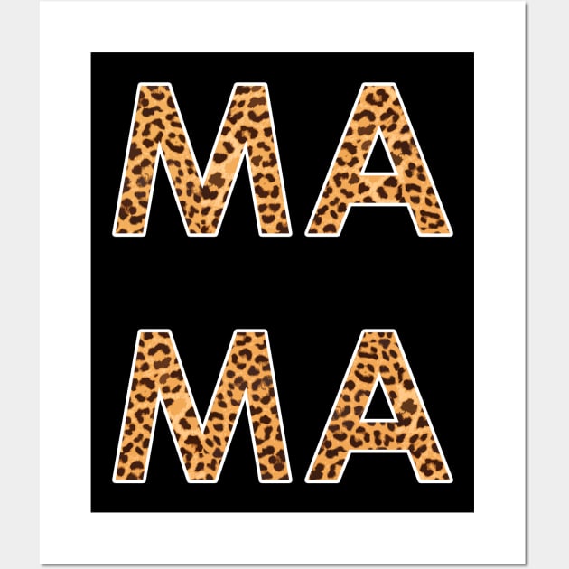 MAMA: Cartoony-Leopard Graphic Blessed Mom Wall Art by Destination Christian Faith Designs